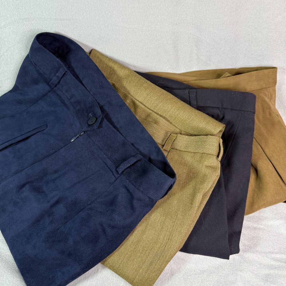 J. McLaughlin Womens High Rise Straight Dress Pants Size 8 Wool Mix Bundle Lot 4
